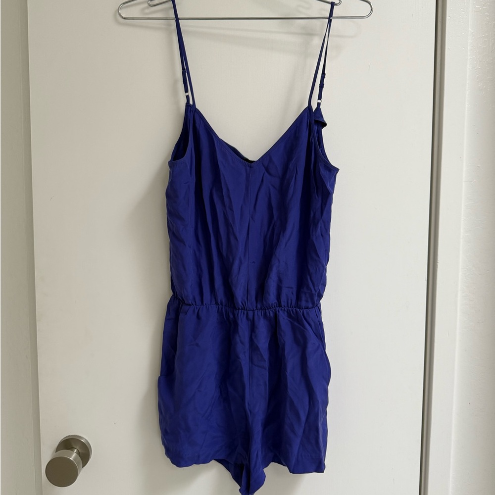 Parker size XS silk blue romper